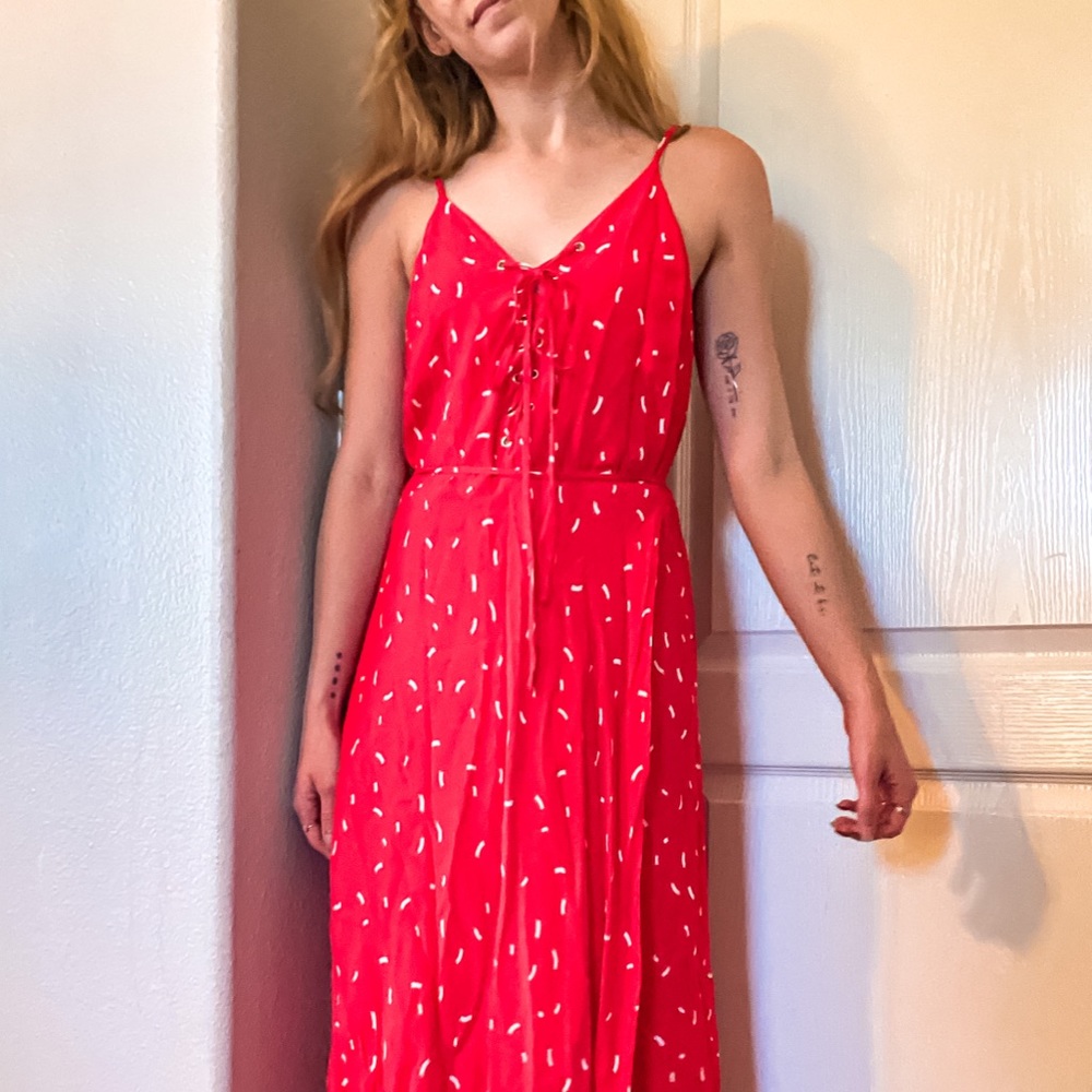Long Red Dress